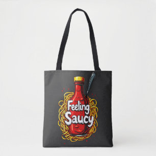 Tote Bag Saucisse - Fun Tomate Ketchup Imprimer pour la sau