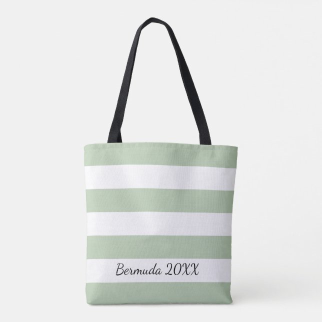 Tote Bag Sauge avant et arrière personnalisée Fourre-tout (Dos)