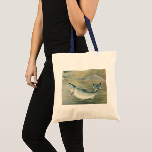 Tote Bag Saumon de Californie par S.A. Kilbourne, Poisson V