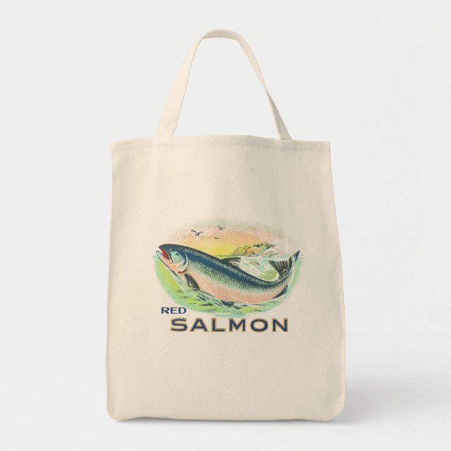 Tote Bag SAUMON rouge (Devant)