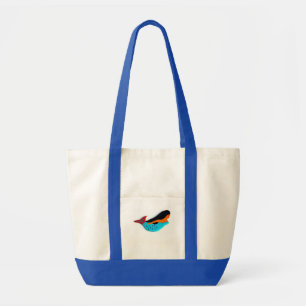 Tote Bag saut de sirène bleu fourre-tout