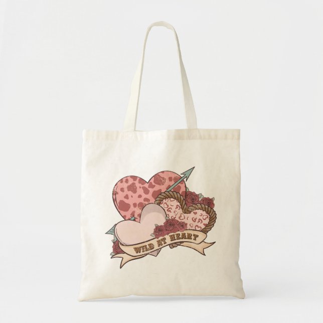 Tote Bag Sauvage au coeur (Devant)