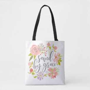 Tote Bag Sauvé par la grâce - Éphésiens 2:8