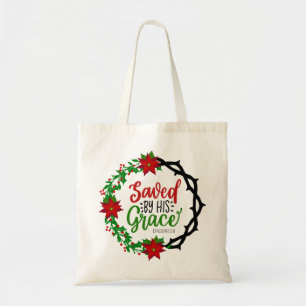 Tote Bag Sauvé par Sa Grace Christmas Wreath