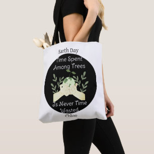 Tote Bag sauver notre terre, jour des terres, aimer la terr
