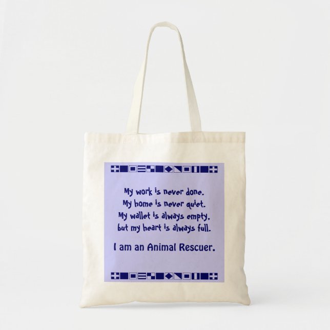 Tote Bag Sauveteur animal fourre-tout (Devant)