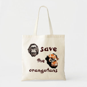 Tote Bag Sauvez la charité de faune d'orangs-outans