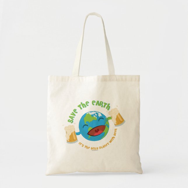 Tote Bag Sauvez la terre (Devant)