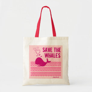 Tote Bag Sauvez Les Baleines - Conscients De L'Environnemen