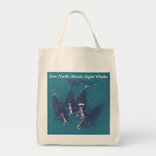 Tote Bag Sauvez les baleines noires de l'Atlantique Nord pa