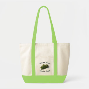 Tote Bag Sauvez Treefrogs vert