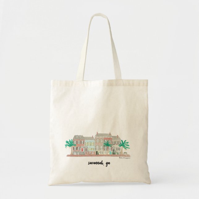 Tote Bag Savannah, GA Market Fourre-tout (Devant)