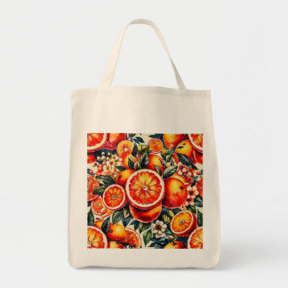 Tote Bag Savoureux Citrus Orange Vibrant