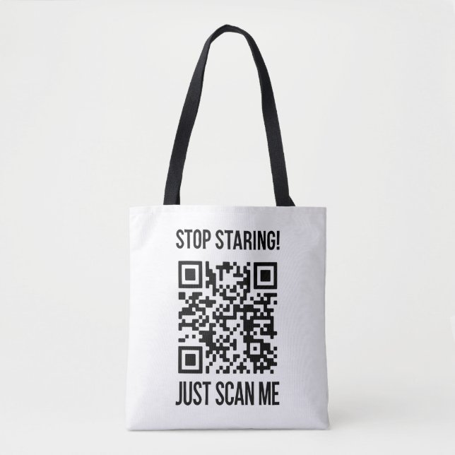 Tote Bag Scan Me QR Code : Créez votre avenir (Devant)