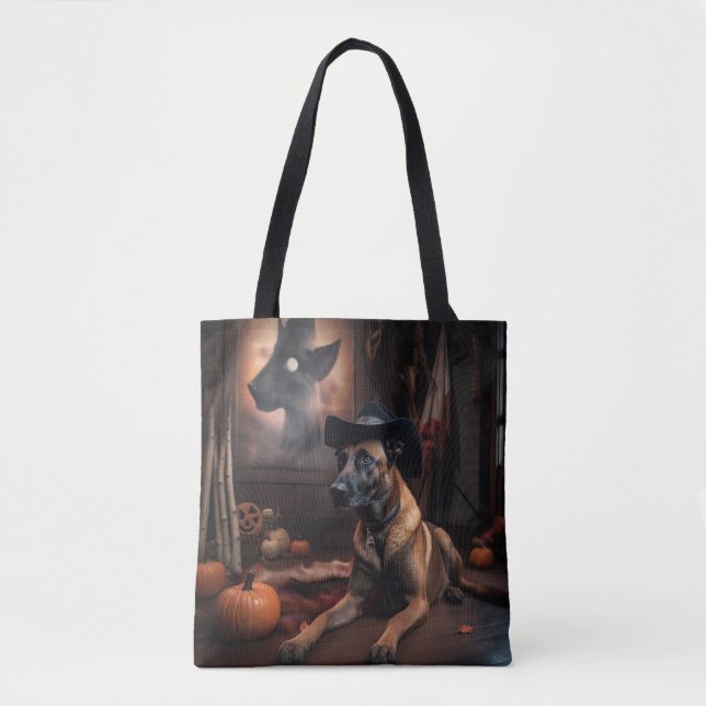 Tote Bag Scandale d'Halloween Citrouille (Devant)