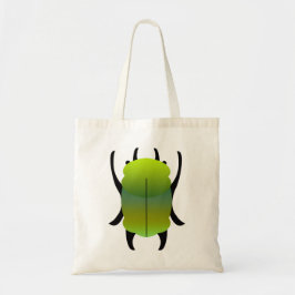 Tote Bag Scarabée à dégradé de vert et de sarcelle