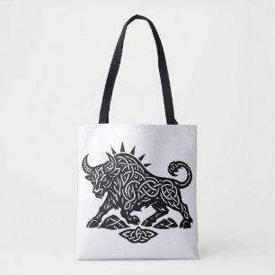 Tote Bag Sceau du Taureau du Taureau — Tatouage de zodiaque