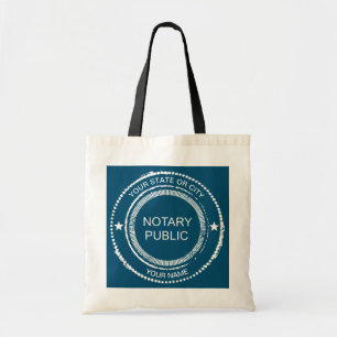 Tote Bag Sceau en détresse du public notaire Customisé
