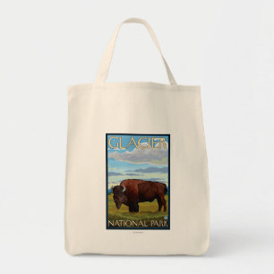 Tote Bag Scène de bison - parc national de glacier, la TA