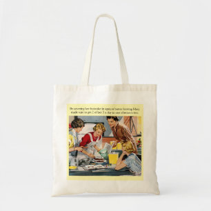 Tote Bag Scène de décoration de gâteau vintage