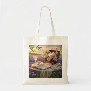Tote Bag Scène rêvée et douce d'une somptueuse, Florale
