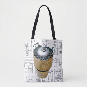 Tote Bag Schéma du tube de transmission en céramique
