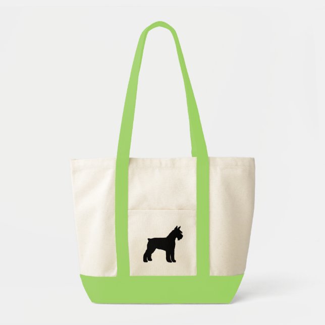 Tote Bag Schnauzer géant (noir) (Devant)