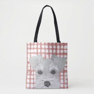 Tote Bag Schnauzer, sel et poivre, modernes