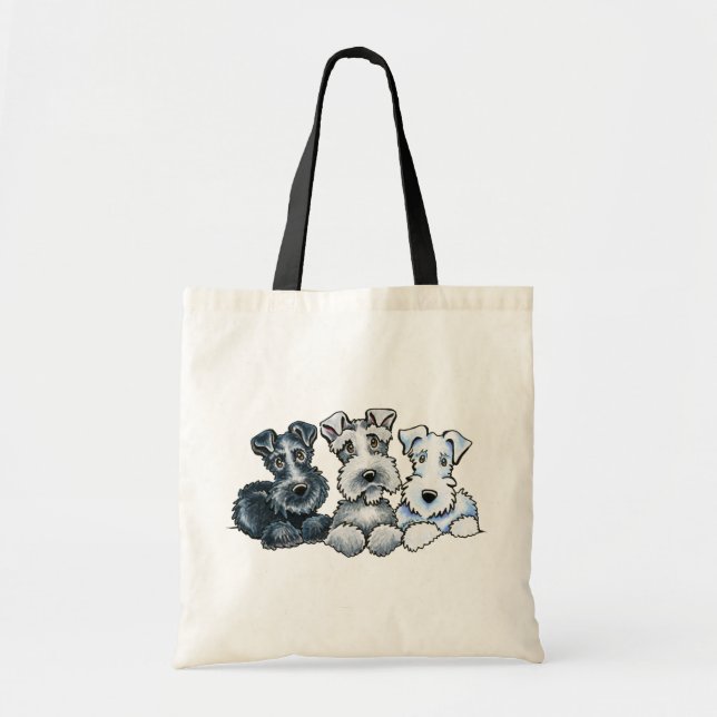 Tote Bag Schnauzers solides (Devant)