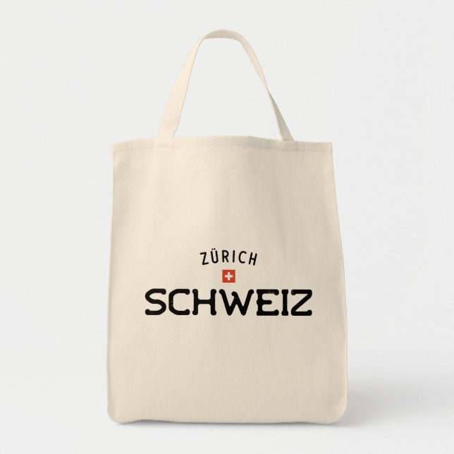 Tote Bag Schweiz zurichois en détresse (Suisse) (Devant)