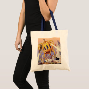 Tote Bag Science-fiction vintage Invasion de guerre Alien O