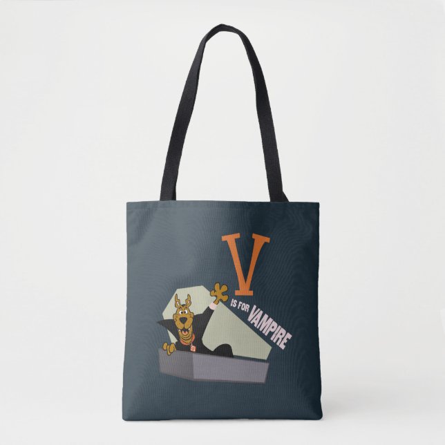 Tote Bag Scooby-Doo | V est pour Vampire (Devant)