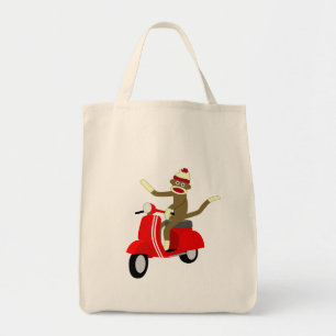 Tote Bag Scooter de singe de chaussette