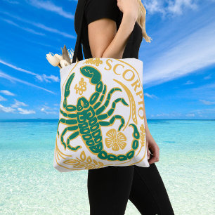 Tote Bag Scorpion Signe du zodiaque sur un