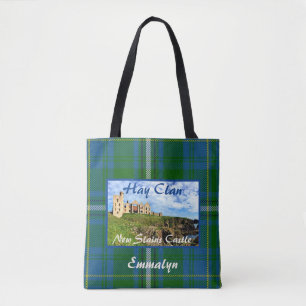 Tote Bag Scottish Hay Clan's Castle Tartan Nom Fourre-tout