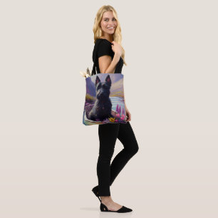 Tote Bag Scottish Terrier sur une pagaie : une aventure Pit