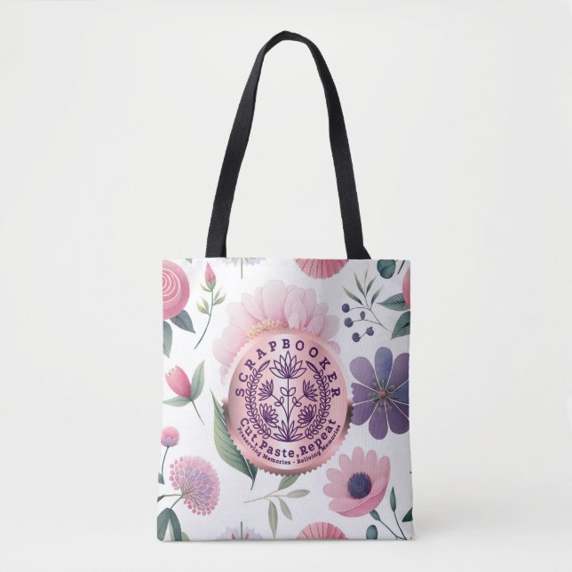 Tote Bag Scrapbookers - Couper, coller et répéter (Devant)