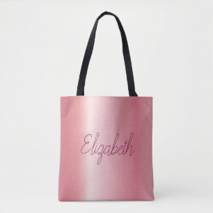 Tote Bag Script Personnalisé Remplacez Votre Nom Ou Votre T
