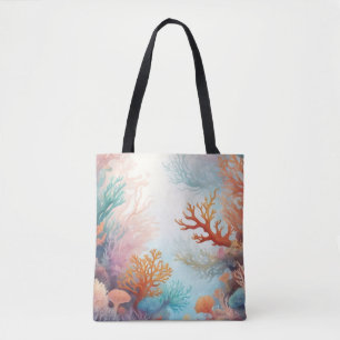 Tote Bag Sea Ocean Bas Corals Design 315