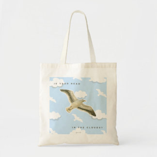 Tote Bag Seagull in the Clouds watercolor