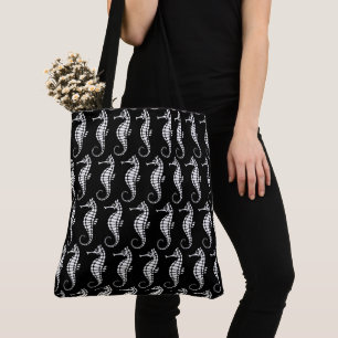 Tote Bag Seahorse White