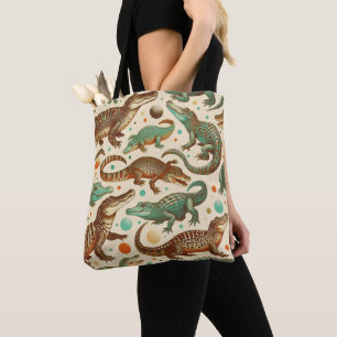 Tote Bag Seamlees d'alligator vintages