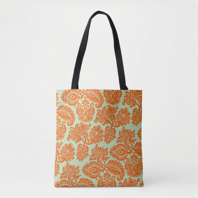Tote Bag Seamless orange background texture (Devant)