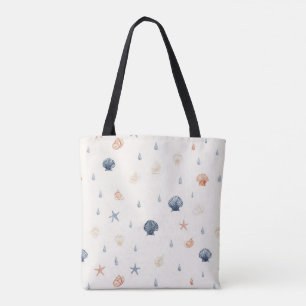 Tote Bag Seashell Starfish Motif sans fil