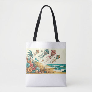 Tote Bag Seaside Breeze & Flying Kites