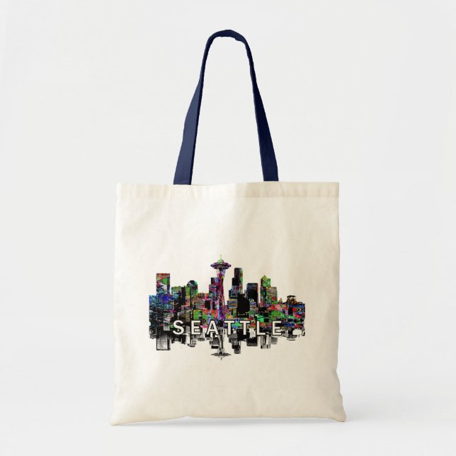Tote Bag Seattle, Washington en graffiti (Devant)