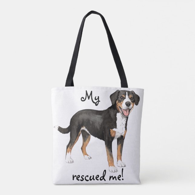 Tote Bag Secourir Entlebucher Mountain Dog (Dos)