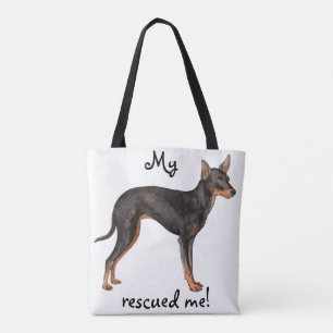 Tote Bag Secourir Toy Manchester Terrier