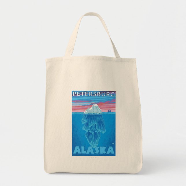 Tote Bag Section transversale Iceberg - Petersburg, Alaska (Devant)