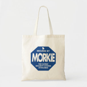 Tote Bag Sécurité-Morkie-Bleue